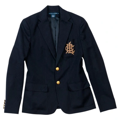 Pre-owned Polo Ralph Lauren Blue Wool Jacket