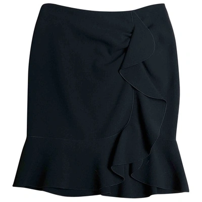 Pre-owned Emilio Pucci Wool Mini Skirt In Black