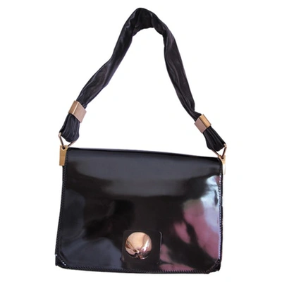 Pre-owned Sonia Rykiel Black Patent Leather Handbag