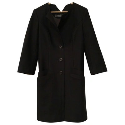 Pre-owned Theyskens' Theory Wool Coat In Green