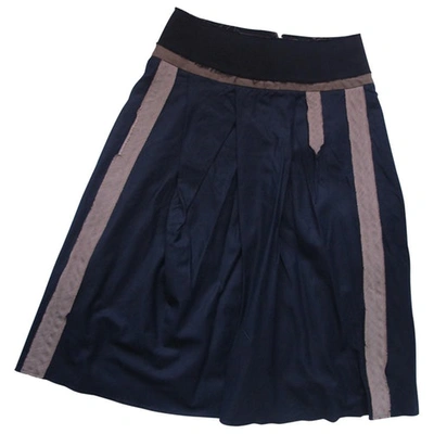 Pre-owned Marni Blue Cotton Skirt