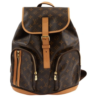 Pre-owned Louis Vuitton Brown Cloth Backpack