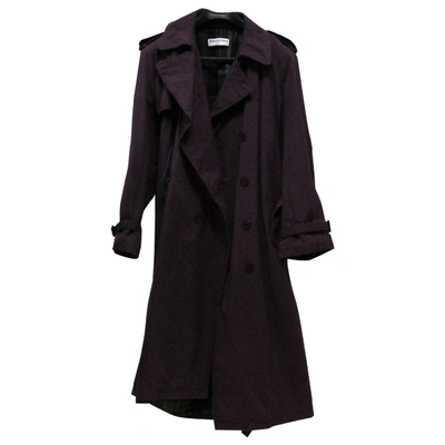 Pre-owned Balenciaga Coat In Purple