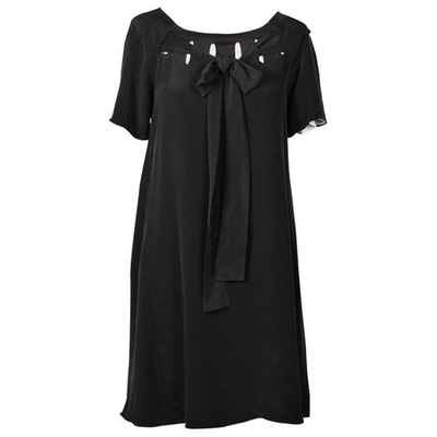 Pre-owned Thakoon Silk Mid-length Dress In Black