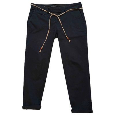 Pre-owned Patrizia Pepe Straight Pants In Blue