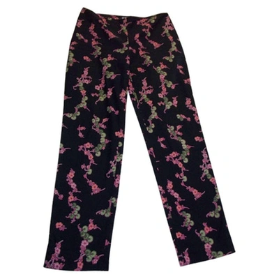 Pre-owned Alberta Ferretti Multicolour Cotton Trousers
