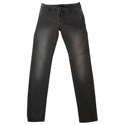 Pre-owned Maje Slim Jeans In Grey