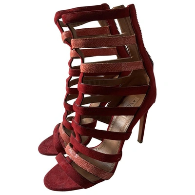 Pre-owned Alaïa Sandals In Red
