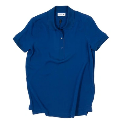 Pre-owned Lacoste Blue Silk Top