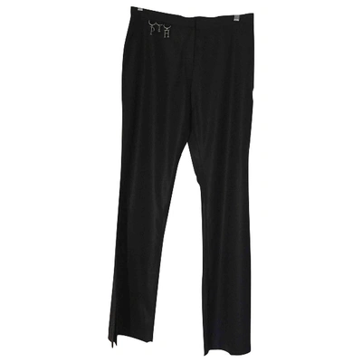 Pre-owned Pedro Del Hierro Wool Trousers In Black