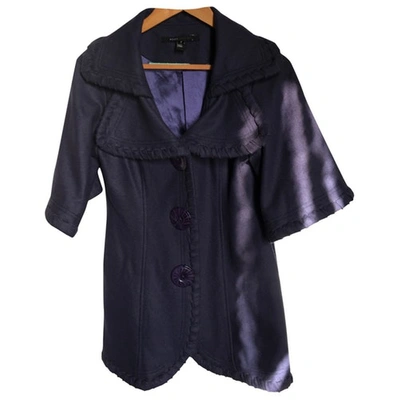 Pre-owned Marc Jacobs Cardi Coat In Purple