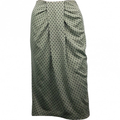 Pre-owned Emporio Armani Mid-length Skirt In Khaki