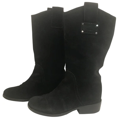 Pre-owned Marc By Marc Jacobs Ankle Boots In Black