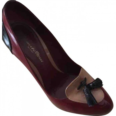 Pre-owned Gianvito Rossi Patent Leather Heels In Burgundy
