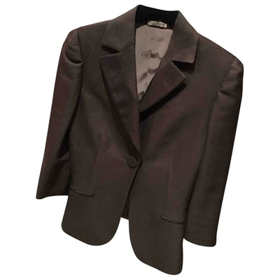 Pre-owned Bottega Veneta Wool Suit Jacket In Brown
