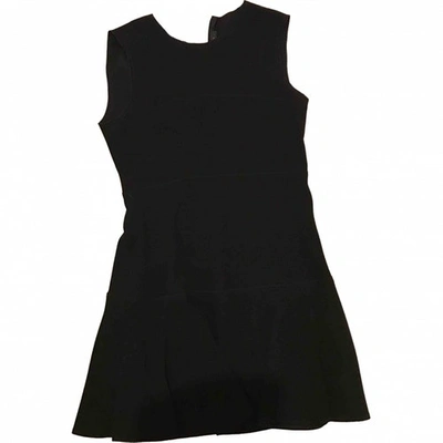 Pre-owned Joseph Wool Mini Dress In Black