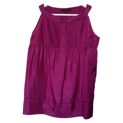 Pre-owned Tara Jarmon Silk Top In Purple