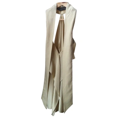 Pre-owned Roland Mouret Gold Silk Dress