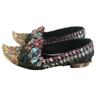 Pre-owned Dolce & Gabbana Leather Flats In Multicolour