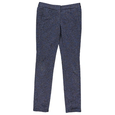 Pre-owned Alexander Wang Slim Pants In Blue