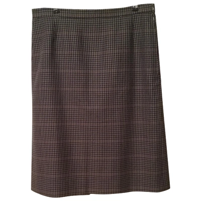 Pre-owned Burberry Wool Mid-length Skirt In Other