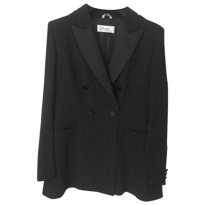 Pre-owned Max Mara Wool Suit Jacket In Black