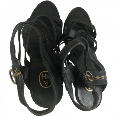 Pre-owned Ash Sandals In Black
