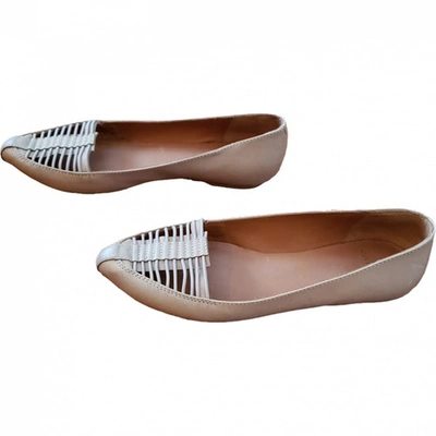 Pre-owned Givenchy Leather Flats In Beige