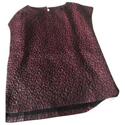 Pre-owned Zadig & Voltaire Burgundy Polyester Top