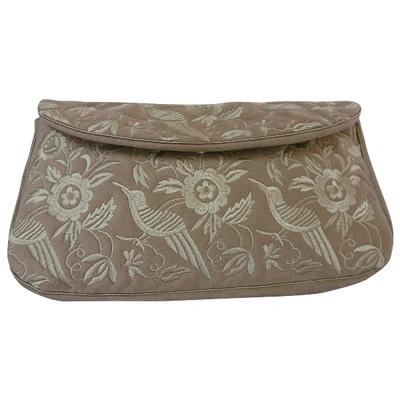 Pre-owned Norma Kamali Clutch Bag In Beige