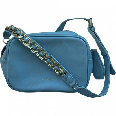 Pre-owned Pinko Blue Leather Belt Bag