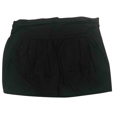 Pre-owned Pinko Mini Skirt In Black