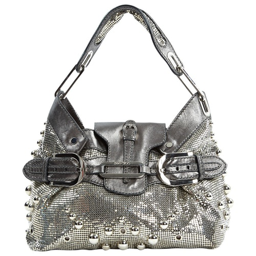 Pre-Owned Jimmy Choo Silver Metal Handbag | ModeSens