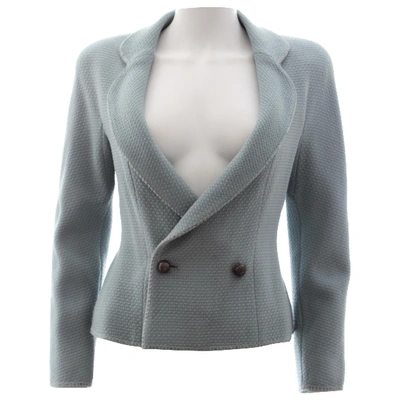 Pre-owned Dior Wool Jacket In Blue