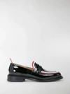 THOM BROWNE FRAME PENNY LOAFERS,FFF059A0021614248603