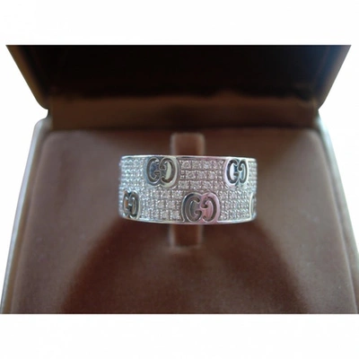 Pre-owned Gucci Ring In Silver