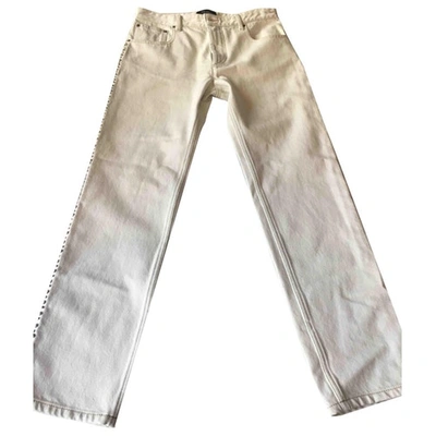 Pre-owned Isabel Marant Straight Jeans In White