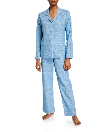 Derek Rose Kelburn Classic Pajama Set In Blue Pattern