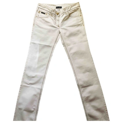Pre-owned Dolce & Gabbana Ecru Denim - Jeans Jeans