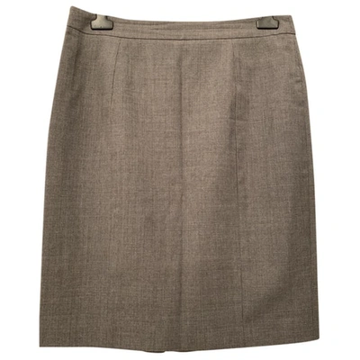 Pre-owned Red Valentino Grey Wool Skirt