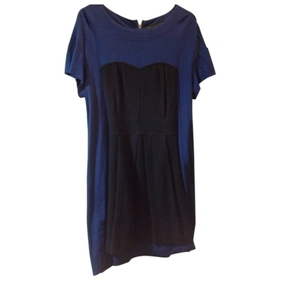 Pre-owned Marc By Marc Jacobs Wool Mini Dress In Blue