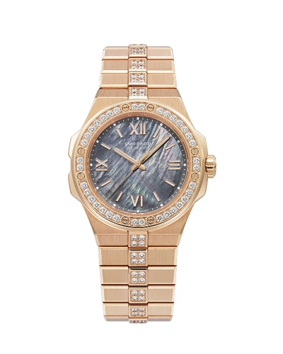 Chopard Alpine Eagle Automatic 36mm Small 18-karat Rose Gold, Diamond And Mother-of-pearl Watch