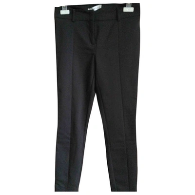 Pre-owned Marella Straight Pants In Black