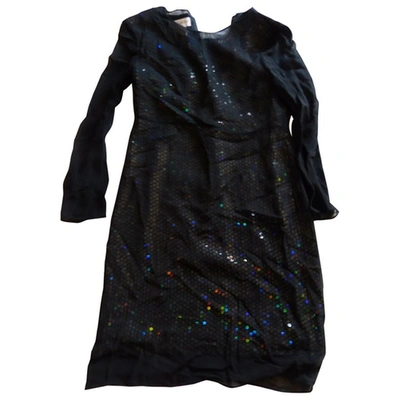 Pre-owned Guy Laroche Glitter Mid-length Dress In Black