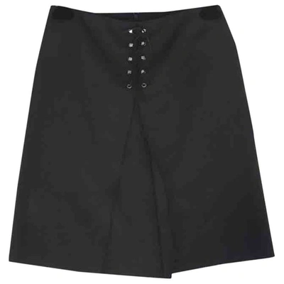 Pre-owned Gucci Wool Mini Skirt In Black