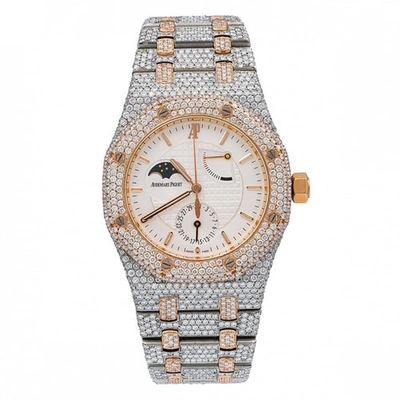 Pre-owned Audemars Piguet White Pink Gold Watches