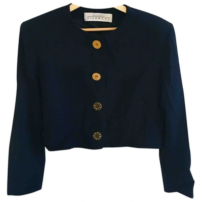 Pre-owned Givenchy Wool Blazer In Navy