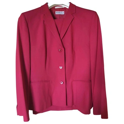Pre-owned Emporio Armani Wool Suit Jacket In Red