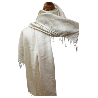 Pre-owned Marella Silk Handkerchief In White