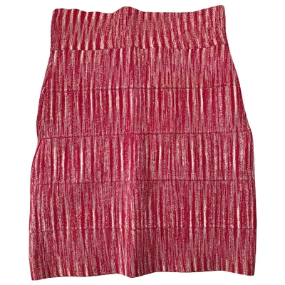 Pre-owned Bcbg Max Azria Mini Skirt In Pink